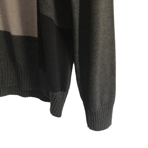 Oscar De La Renta Gray Black Crewneck Sweater XXL - Picture 7 of 8